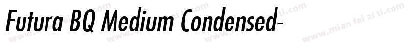 Futura BQ Medium Condensed字体转换